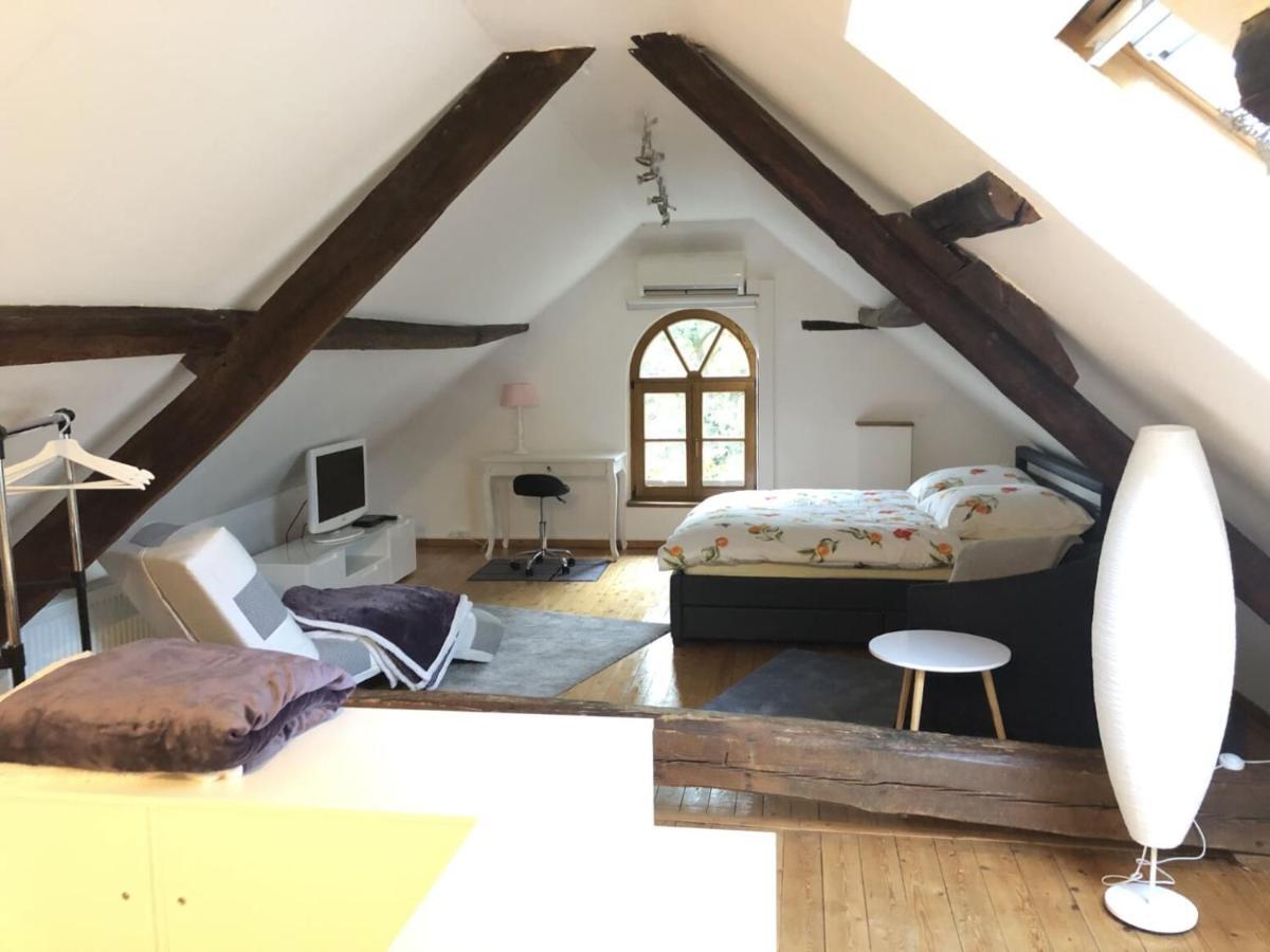 Ferienwohnung Auf Denkmalgeschuetztem Sturmhof Grefrath Buitenkant foto